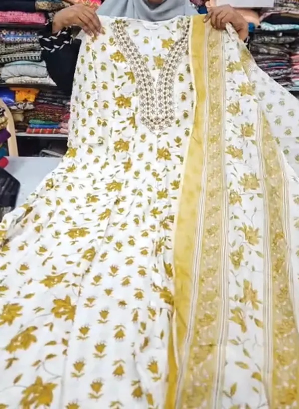 Anarkali Kurti with Dupatta Set | KS1166